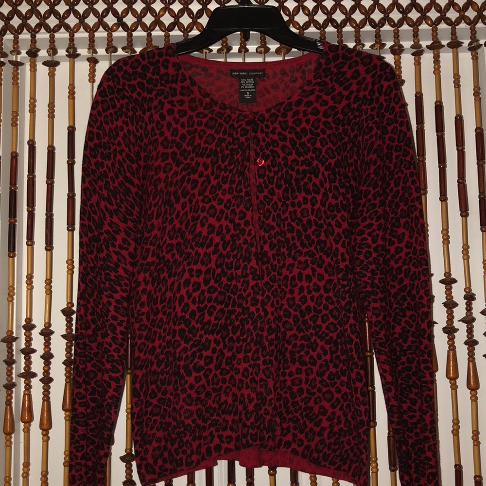 Red New York & Company Sweater